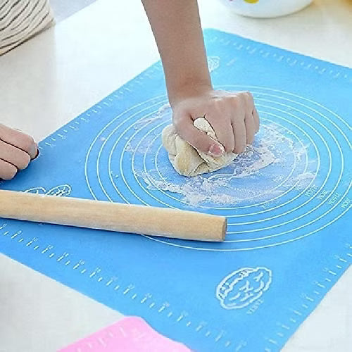 Silicone Baking Sheet And Fondant Rolling Mat (Random)