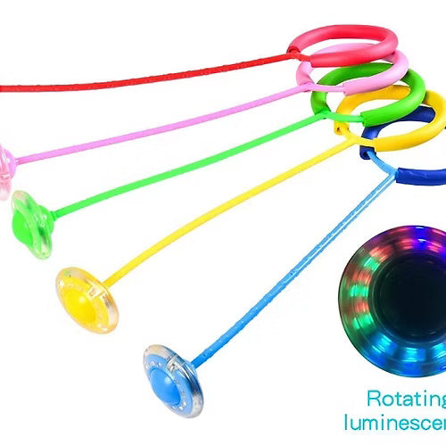 Ankle Skip Ball Flashing Jumping Ring Jump Stick (Random)