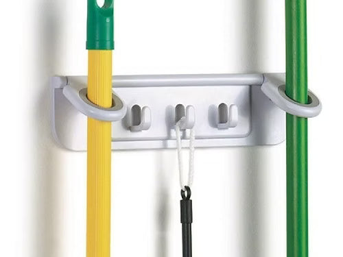 Screw Wall Mount Mop & Broom Organiser