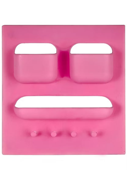 4 in 1 Multi Purpose Wall Mount Storage Rack (Random Colors)