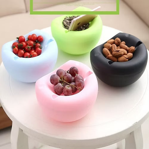 Detachable Fancy Snacks Bowl (Random Colors)