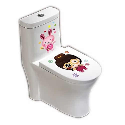 Bathroom Funny Toilet Stickers Pack of 2 (Random Print)