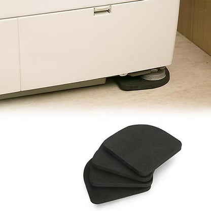 4 Pcs Black Square Washing Machine Anti Vibration Refrigerator Mute Mat Pad