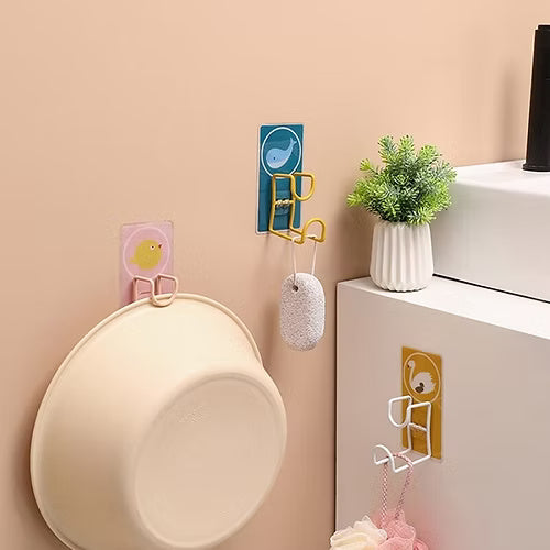 Cartoon Print Drum Holder Sticker Hook