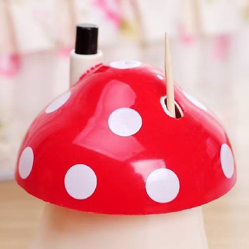 Mushroom shape automatic toothpick holder Box
