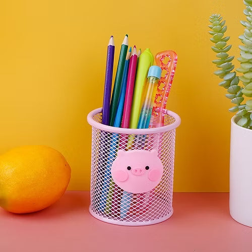 Metal Pen Stand Round