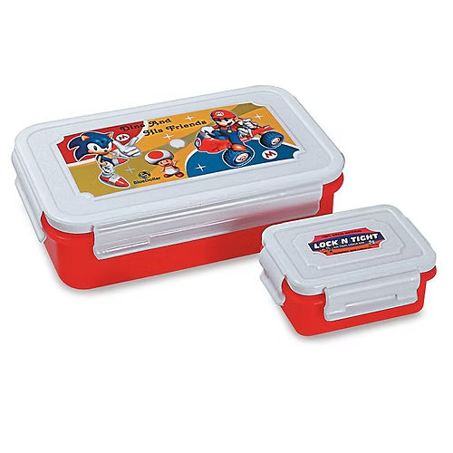Lock & Tight Printed Lunch Box (Random Colour)
