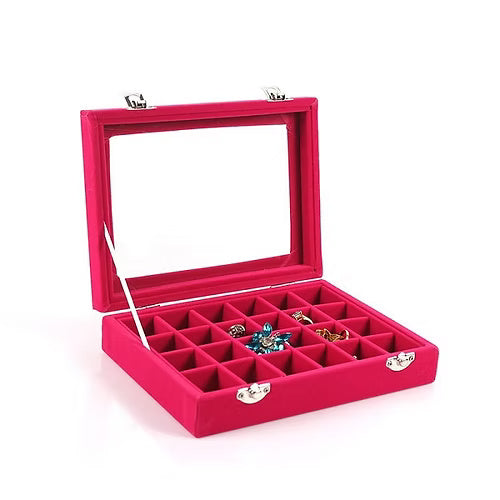 24 Grid Jewellery Organiser (Random Colour)