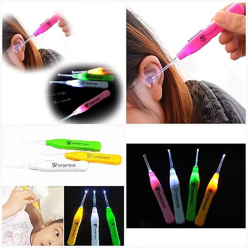 LED Flashlight Ear Cleaner (2Pcs Set)