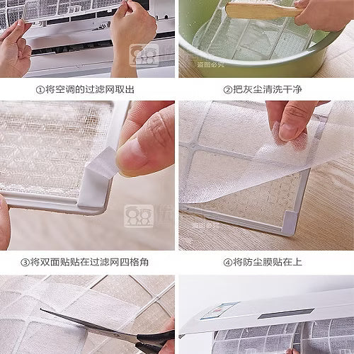 Air Conditioning Dust Net Outlet Filter Paper (Pack Of 2)