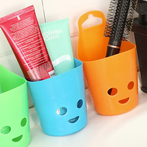 5 Pcs Face Design Mini Hanging Basket (without Hook)