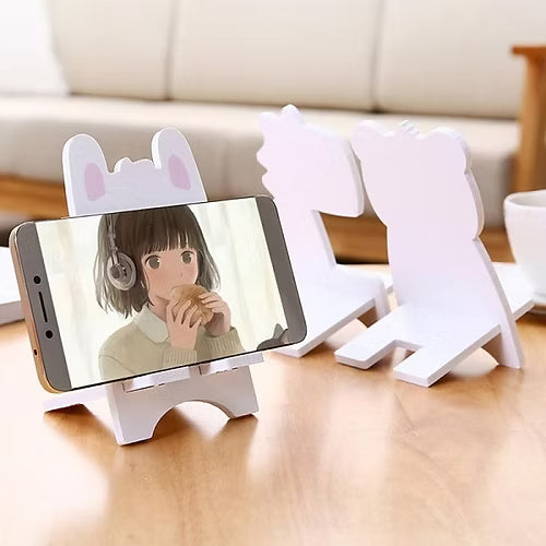 MDF Mobile Cartoon Character Mobile Holder (Random)