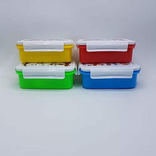 Lock & Tight Printed Lunch Box (Random Colour)