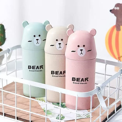 Cute Bear Toothbrush & Paste Holder