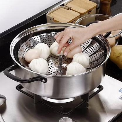 SS Folding Steamer Basket Medium (9.5 Inch)