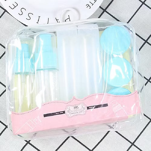 Mini Cosmetic Travel Empty Liquid Container (9 pc Set)