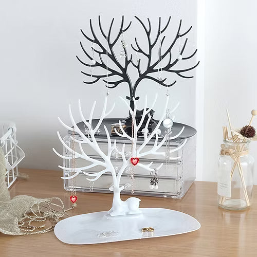 Deer Tree Shape Jewelry Earring Necklace Display organizer