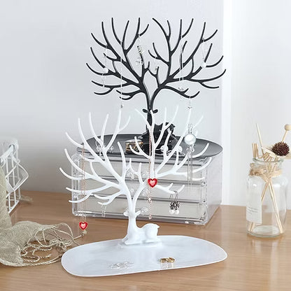 Deer Tree Shape Jewelry Earring Necklace Display organizer