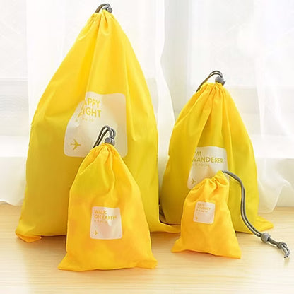 4 Pcs Waterproof Shoe & Laundry Bag