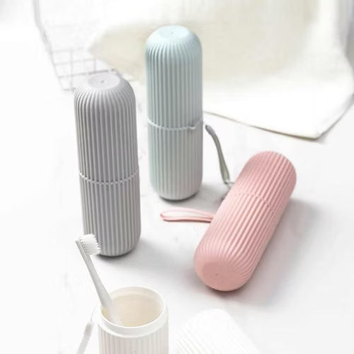 Portable toothbrush & toothpaste holder Storage box (Random) - Pack of 2 Pcs