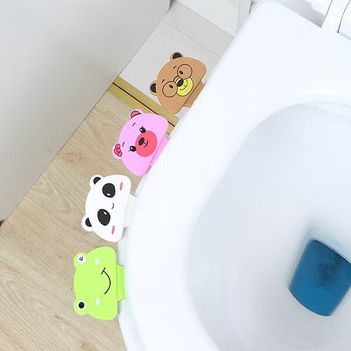 2 Pcs Cartoon Design Toilet Lid Lifter (Random)