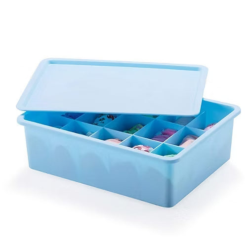 15 Grid Plastic Socks Organizer With Lid