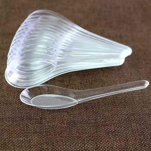 Transparent Plastic Spoon (Pack Of 12)