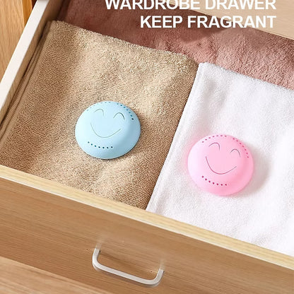 2 Pcs Cute Smiley Air Freshener (Random Colors)