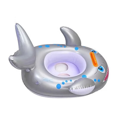 Shark Shape Kids Swimming Ring Seat Boat