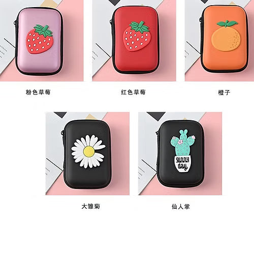 Cartoon Square Headphone case (Random)
