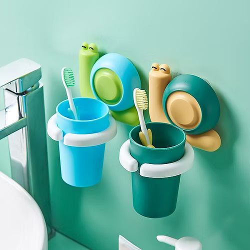 Adhesive Toothbrush Snail Holder