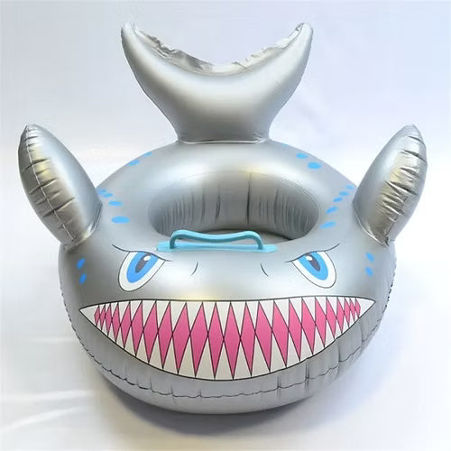 Shark Shape Kids Swimming Ring Seat Boat