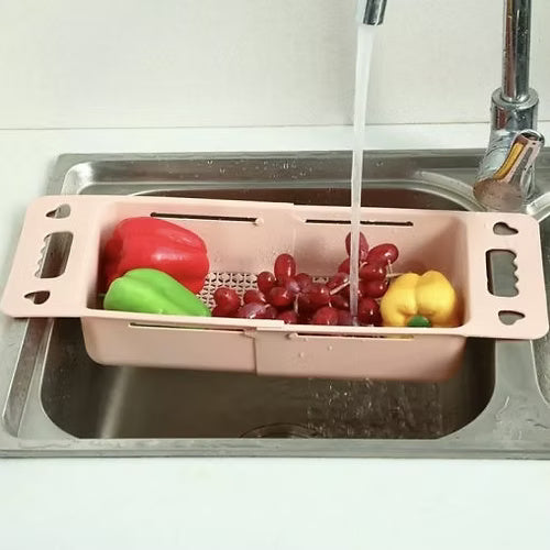 Retractable Vegetable Fruit Washing Drainer Basket (Random)