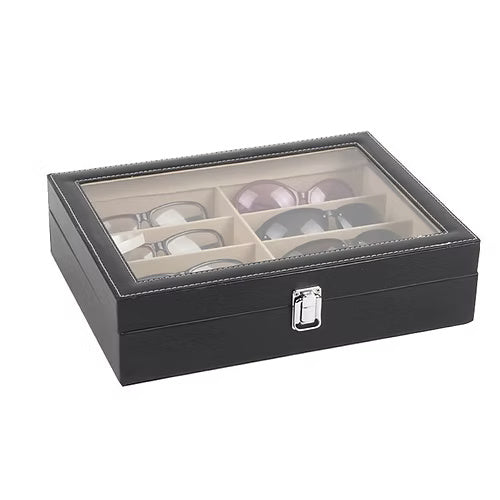 8-Slot Sunglasses Display Storage Box Holder Organizer