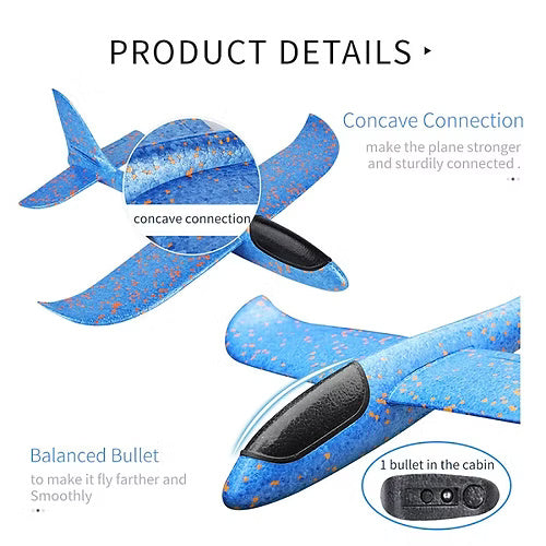 Foam Throwing Airplane Toy