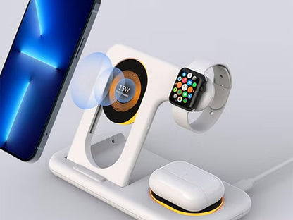 5 in 1 Foldable Charging Dock, 15W, Adjustable Base, Qi Base, with Touchlight