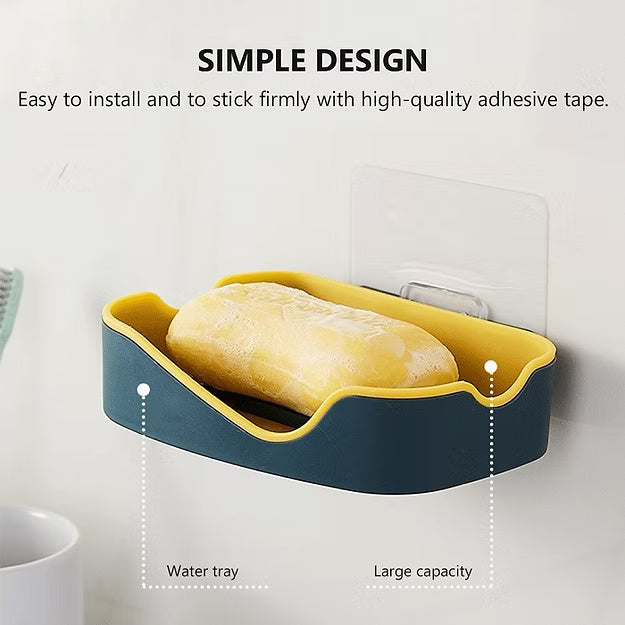 Fancy Plastic Soap Dish (Random Colors)
