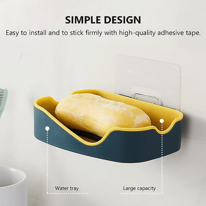 Fancy Plastic Soap Dish (Random Colors)