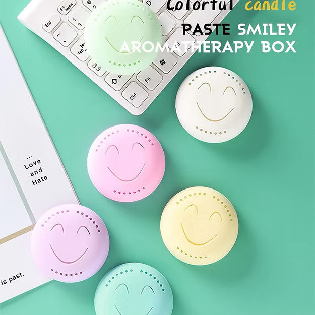 2 Pcs Cute Smiley Air Freshener (Random Colors)