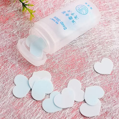 50 Pcs Paper Soap with Container (Random Shapes)