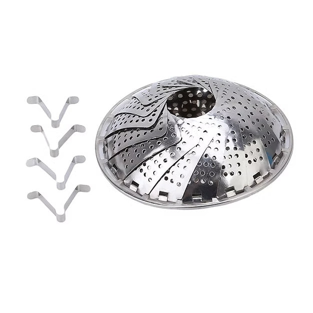 SS Folding Steamer Basket Medium (9.5 Inch)