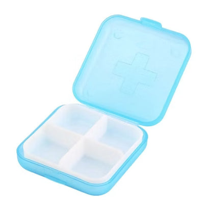 2 Pcs 4 compartment Pill Box