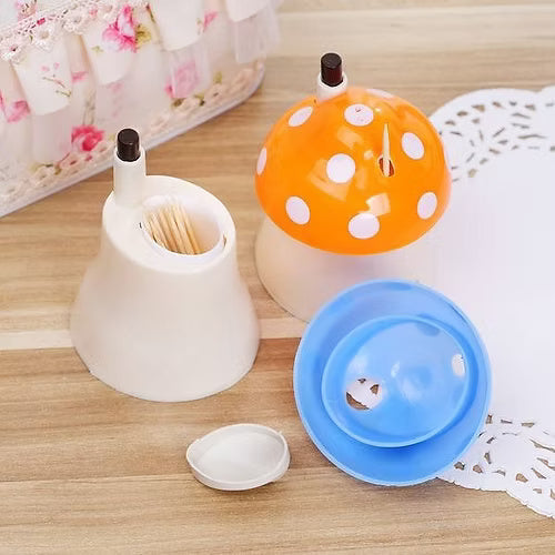 Mushroom shape automatic toothpick holder Box