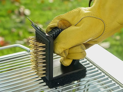 3 in 1 BBQ Cleaning Grill Brush and Scraper