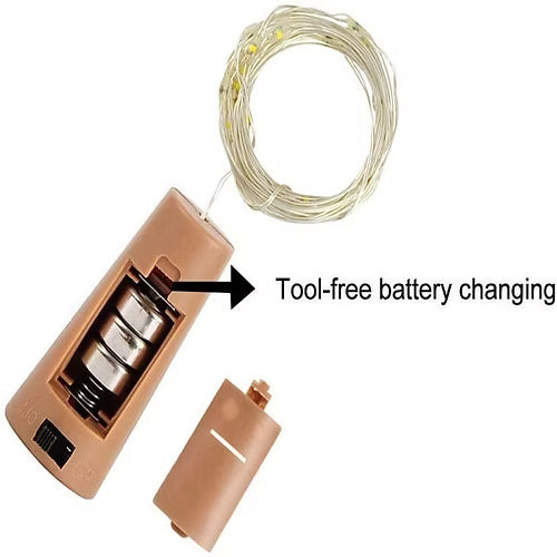 20 Led Bottle Decorating Light (Pack Of 5)