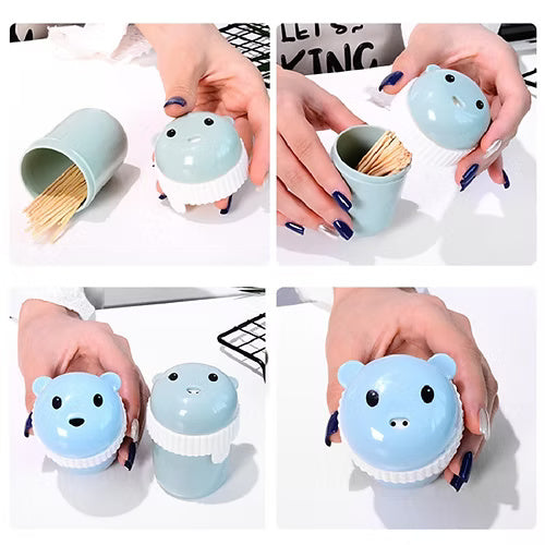 2 Pcs Panda Shape Toothpick Holder