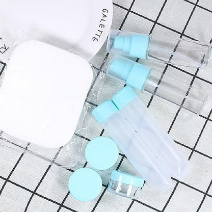 Mini Cosmetic Travel Empty Liquid Container (9 pc Set)
