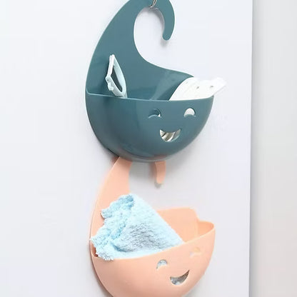 Wall Mounted Hanging Storage Basket (Random Color)