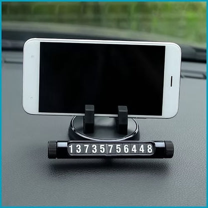 Round Car Mobile Stand with Number Plate