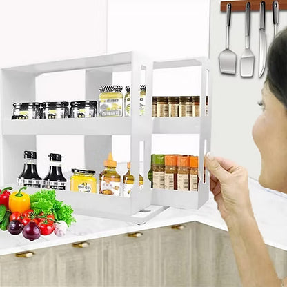 Swivel Seasoning Bottle Storage Rack